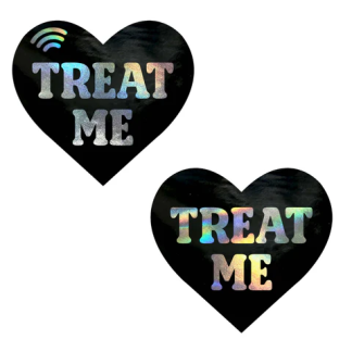 Treat Me Holographic Heart Smart Nfc Pasties