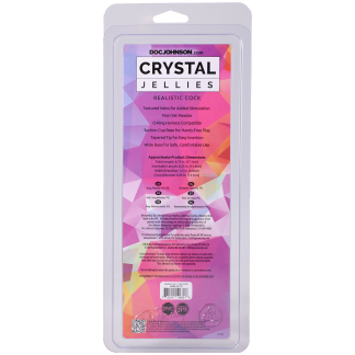 Crystal Jellies - Realistic Cock - 7 Inch Clear