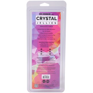 Crystal Jellies - Realistic Cock - 7 Inch Pink