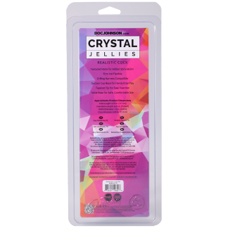 Crystal Jellies - Realistic Cock - 7 Inch Teal
