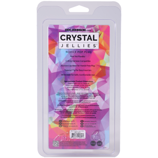Crystal Jellies - Novice Pop Plug - 4 Inch Purple