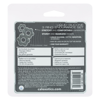 Alpha Liquid Silicone 3 Ring Endurance Set Grey